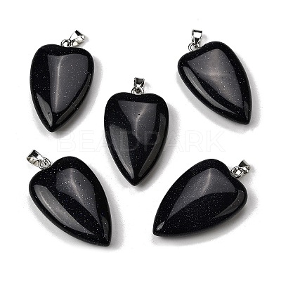 Synthetic Blue Goldstone Pendants G-F820-04P-03-1