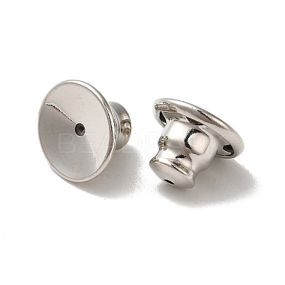 Rack Plating Brass Ear Nuts KK-G480-06P-1