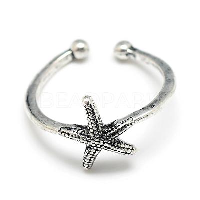 Adjustable Alloy Cuff Finger Rings RJEW-S038-039-1