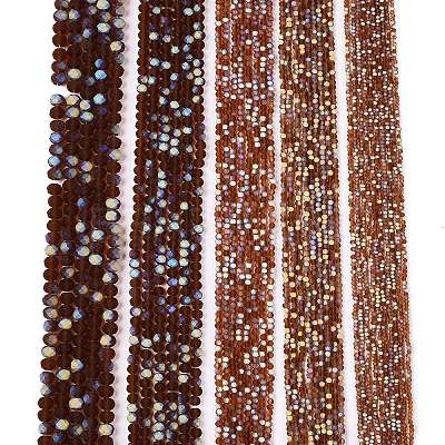 Transparent Glass Beads Strands LS-EGLA-A044-T1mm-MB02-1