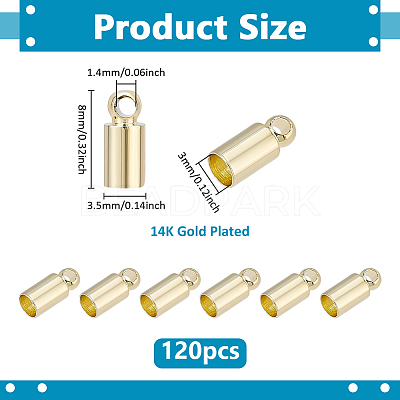 Brass Cord End FIND-PH0028-49C-G-1