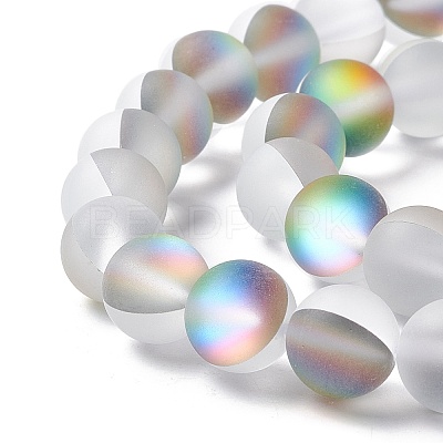 Synthetic Moonstone Beads Strands G-E573-01C-14-1
