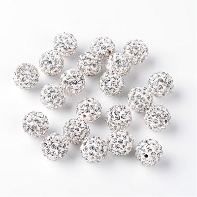 Polymer Clay Rhinestone Beads RB-H284-10MM-001-1