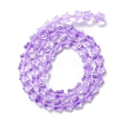 Transparent Glass Beads Strand GLAA-F112-02G-1
