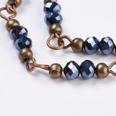 Handmade Glass Beaded Chains AJEW-JB00320-1