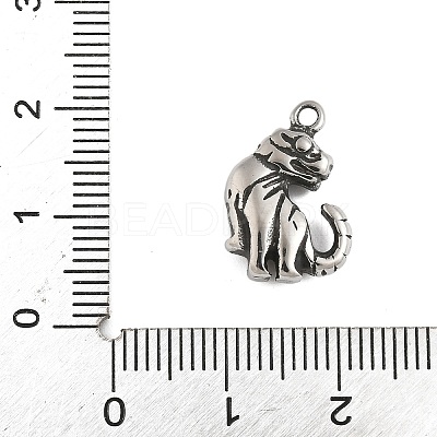 304 Stainless Steel Tibetan Style Pendants STAS-S185-10AS-A-1
