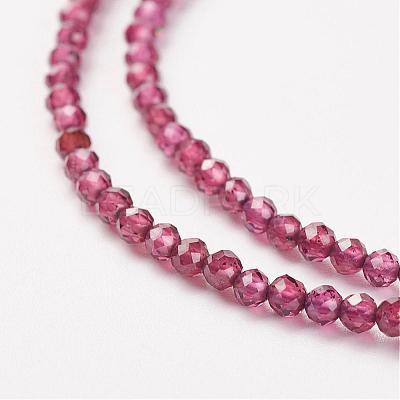 Natural Grade AA Garnet Bead Strand G-G680-04-1