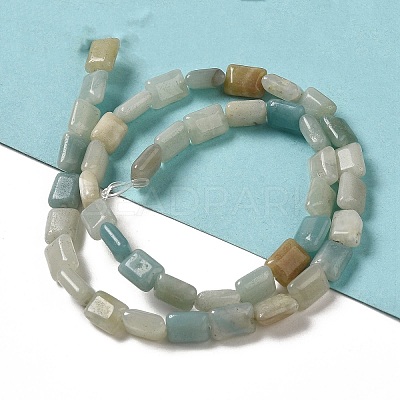 Natural Flower Amazonite Beads Strands G-G085-A09-01-1