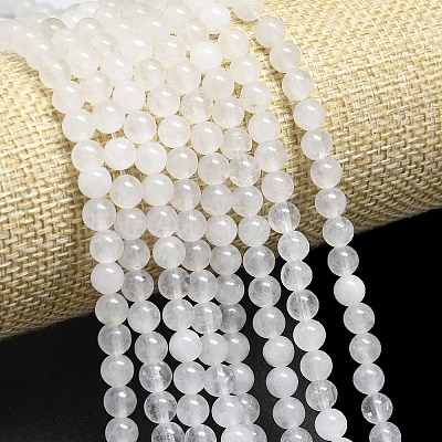 Natural Malaysia Jade Beads Strands G-L645-B01-6mm-01-1