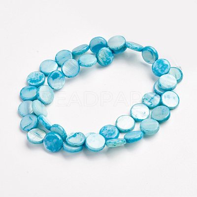 Natural Freshwater Shell Beads X-S00C20V8-1