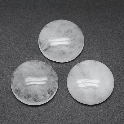 Natural Quartz Crystal Cabochons G-E492-A-01-1
