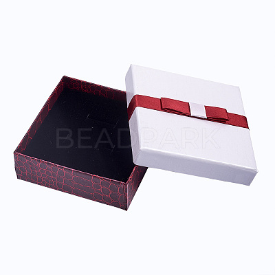 Rectangle Jewelry Set Cardboard Boxes CBOX-TA0001-02-1