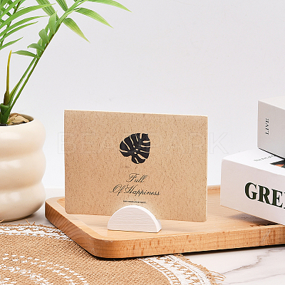 24Pcs Pine Wood Name Card Holder DJEW-SP0001-21A-03-1