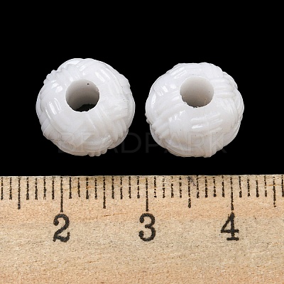 Opaque Acrylic European Beads SACR-L007-004B-1