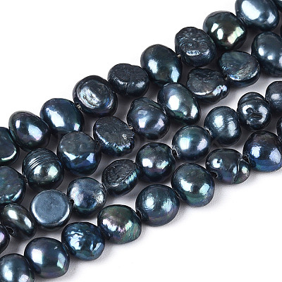 Natural Cultured Freshwater Pearl Beads Strands PEAR-P002-54B-1
