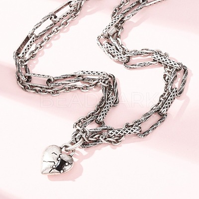 Women's 304 Stainless Steel Necklaces NJEW-C115-12AS-1