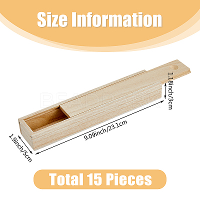 Rectangle Unfinished Wood Gift Storage Box CON-WH0094-38B-1
