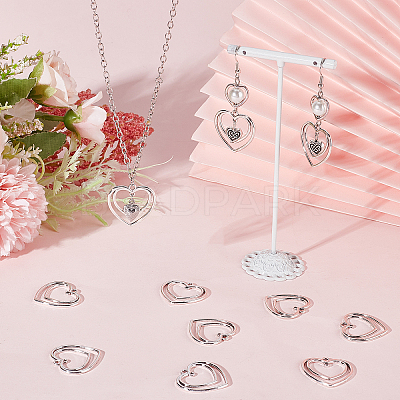 50Pcs Tibetan Style Alloy Open Back Bezel Connector Charms TIBE-SC0004-58-1
