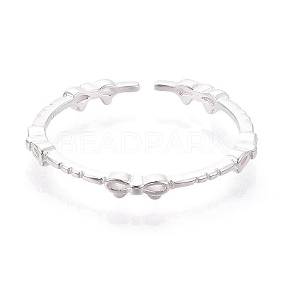925 Sterling Silver Open Cuff Rings for Women STER-N016-149S-1