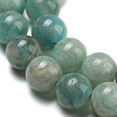 Natural Amazonite Beads Strands X-G-K068-03-6mm-01-1
