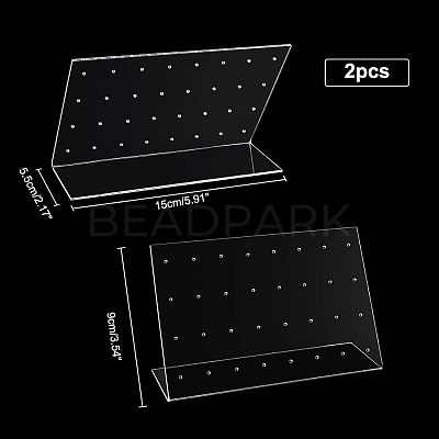 Acrylic Earring Displays EDIS-WH0013-04-1