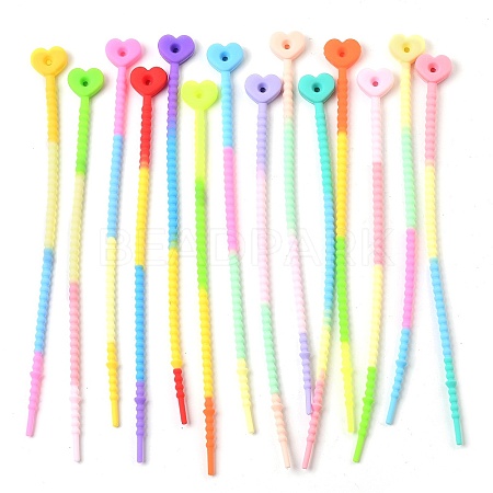 Heart Silicone Cable Ties X-SIL-T057-01I-1