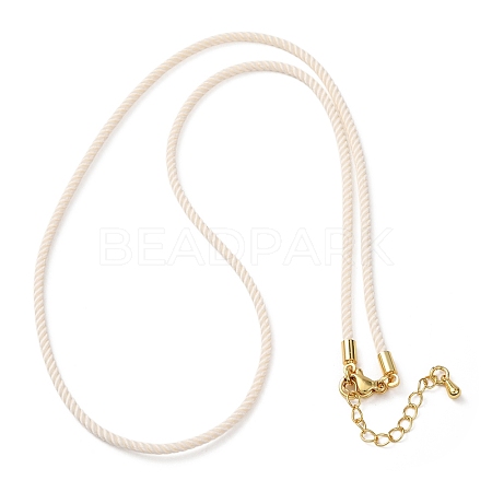 2MM Round Nylon Milan Cord Necklace Makings MAK-F038-C33-G-1