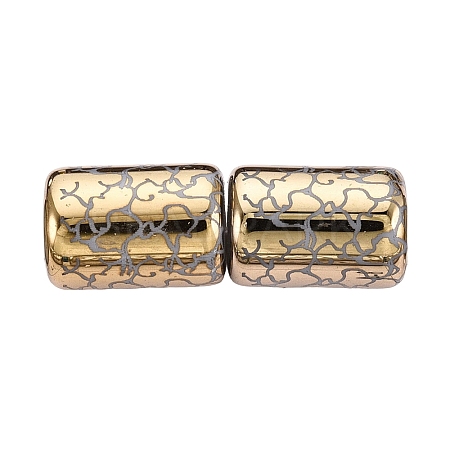 Electroplate Glass Beads EGLA-Q137-01A-H02-1