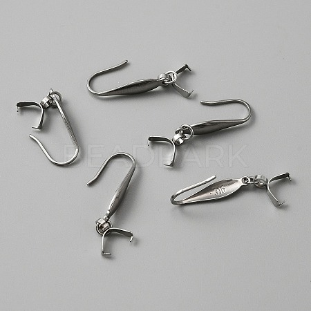 316 Stainless Steel Earring Hooks STAS-WH0031-18P-1