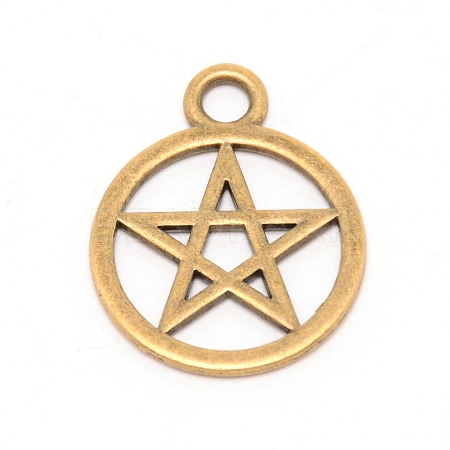 Zinc Alloy Pendants PALLOY-WH0088-60B-AB-1