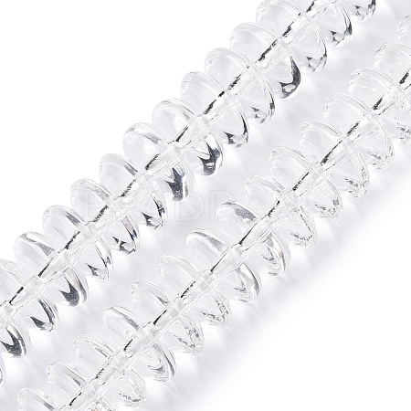 Transparent Glass Beads Strands GLAA-N001-62C-1