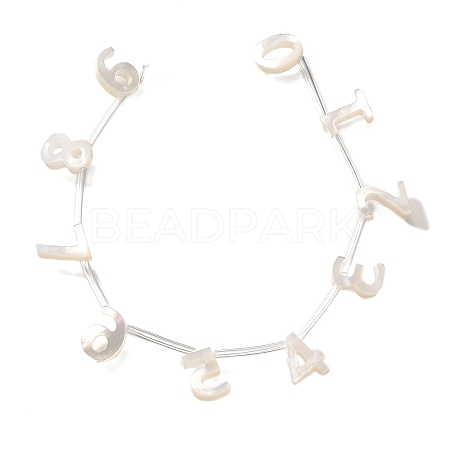 10Pcs 10 Styles Natural Freshwater Shell Beads BSHE-Z008-11-1