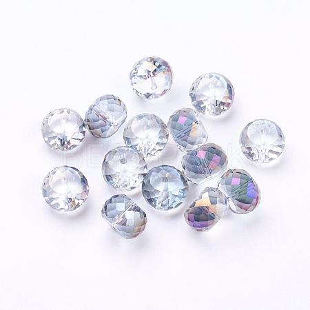 Electorplated Glass Beads EGLA-E005-03-1