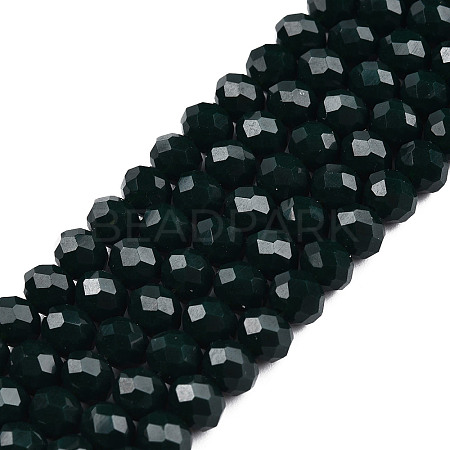 Opaque Solid Color Imitation Jade Glass Beads Strands EGLA-A044-P4mm-D12-1