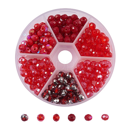 AB Color Plated Glass Beads Strands EGLA-CJ0001-09-1