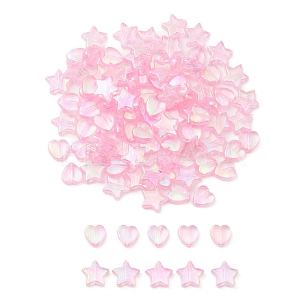 100Pcs 2 Style Eco-Friendly Transparent Acrylic Beads TACR-YW0001-86C-1