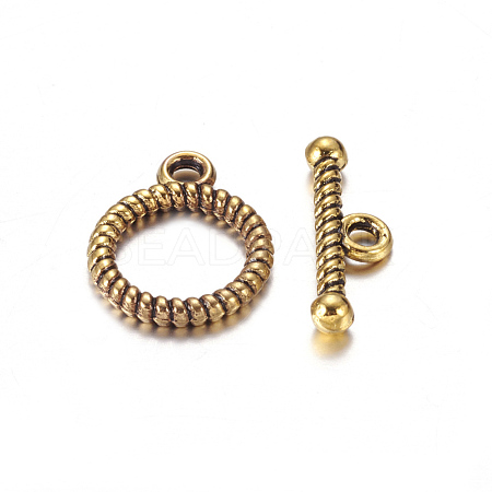 Tibetan Style Alloy Toggle Clasps GAC2016-NF-1