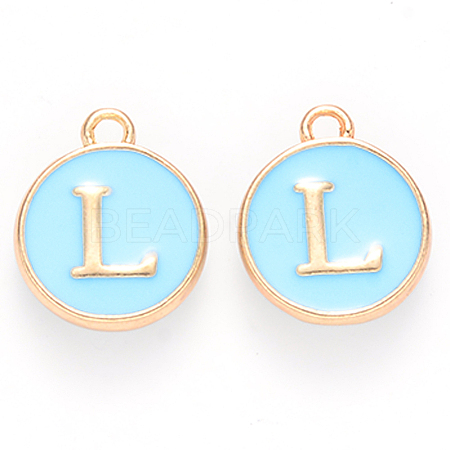 Golden Plated Alloy Enamel Charms LS-ENAM-S118-04L-1