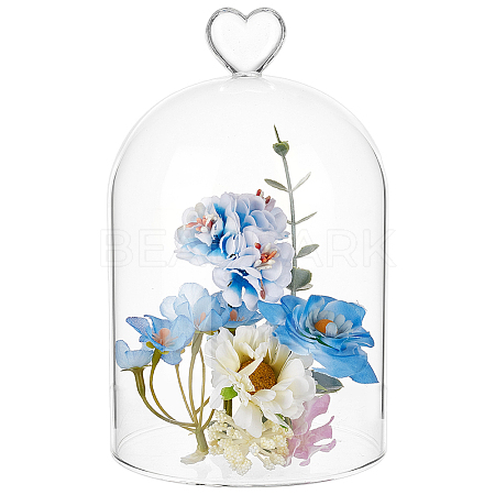 Heart Arch Glass Dome Cover DIY-WH0933-20F-1