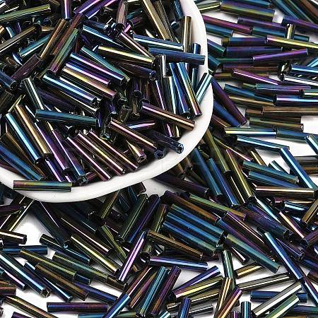 Glass Bugle Beads SEED-R028-2x15-A02-1