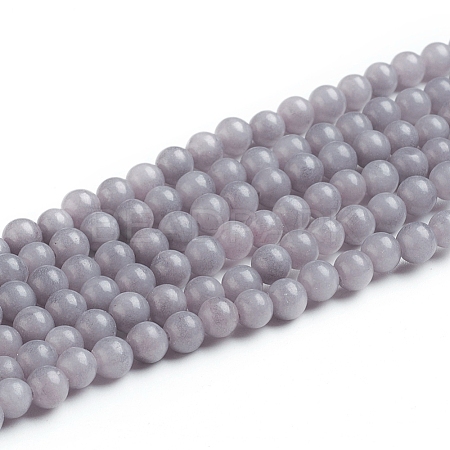 Natural Mashan Jade Round Beads Strands X-G-D263-4mm-XS29-1