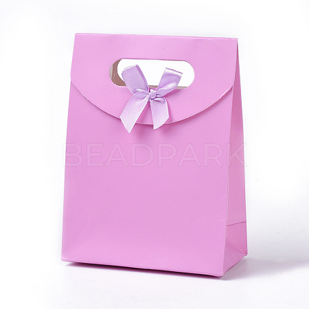 Paper Gift Bags with Ribbon Bowknot Design CARB-BP022-03-1