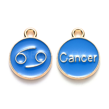 Alloy Enamel Pendants ENAM-S124-01A-02D-1