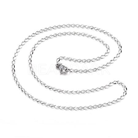 Tarnish Resistant 304 Stainless Steel Necklaces NJEW-E080-15P-1