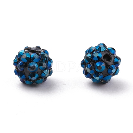 Chunky Resin Rhinestone Beads RESI-M019-11-1