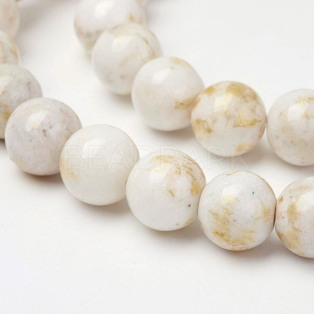 Natural Mashan Jade Beads Strands X-G-P232-01-F-4mm-1