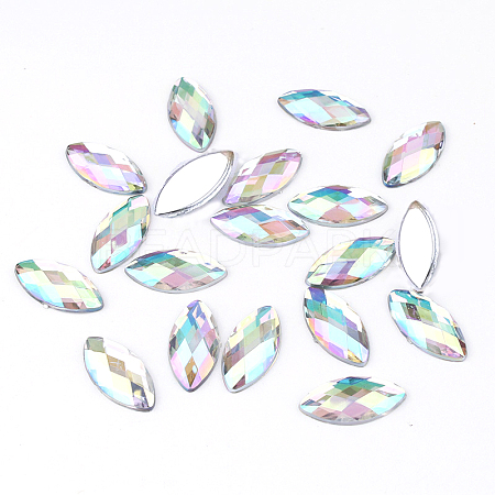 Imitation Taiwan Acrylic Rhinestone Cabochons GACR-A021-7x15mm-17-1