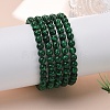 Synthetic Malachite(Dyed) Bead Stretch Bracelets BJEW-K212-A-031-2