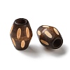 Schima Wood Carved European Beads WD-CBACBB7-01D-2