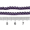 Baking Paint Pearlized Glass Pearl Round Bead Strands HY-Q003-10mm-20-4